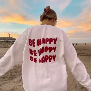 Be Happy Gildan Crewneck